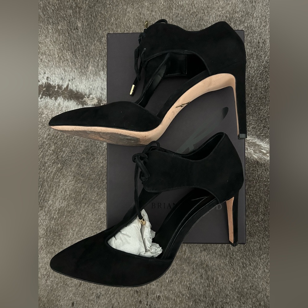 Black suede pump 8.5 by Brian Atwood - worn once